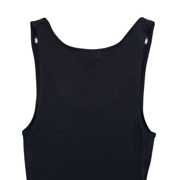 Anthropologie Lulumari Dress Womens Medium Black Gray 100% Cotton Y2K - Picture 11 of 11